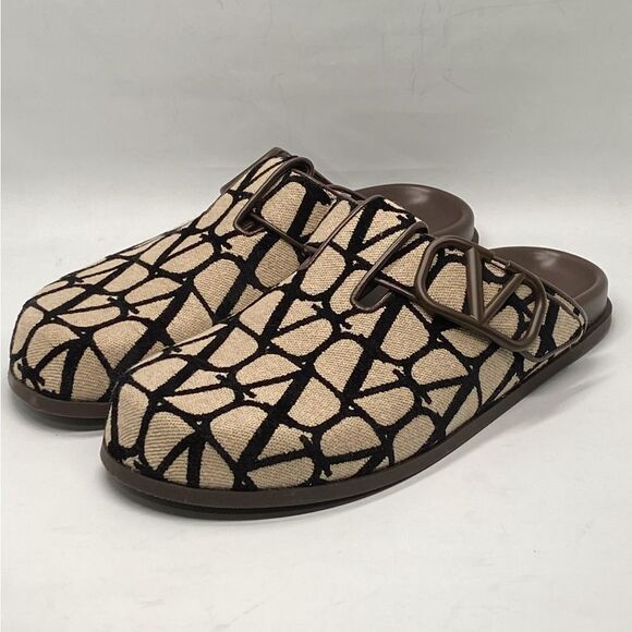 Valentino Garavani Men's Toile Iconographe Clogs size 44/us size 11 - Picture 4 of 12